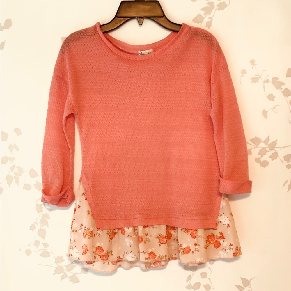 Girls peach top
